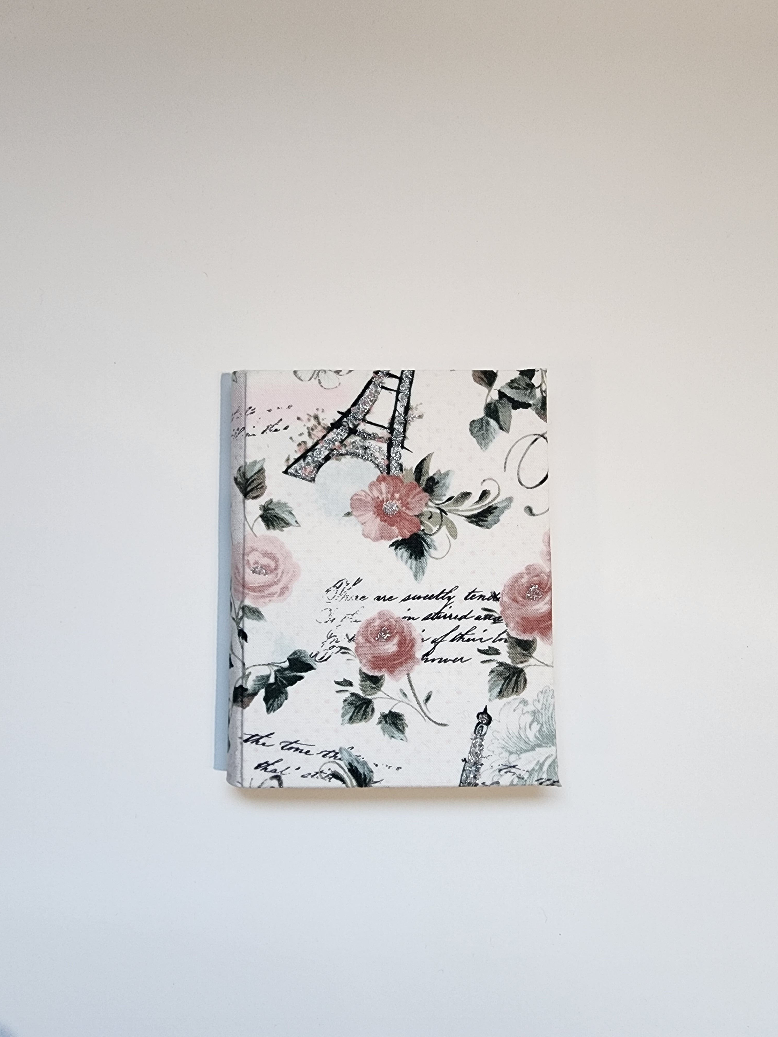 3x5 Jr. Legal Refillable Notepad Holder Pink Roses