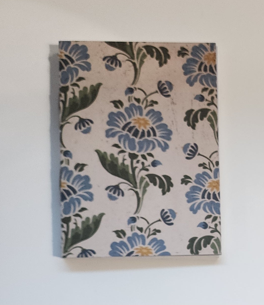 A6 French Link Journal Blue Flower