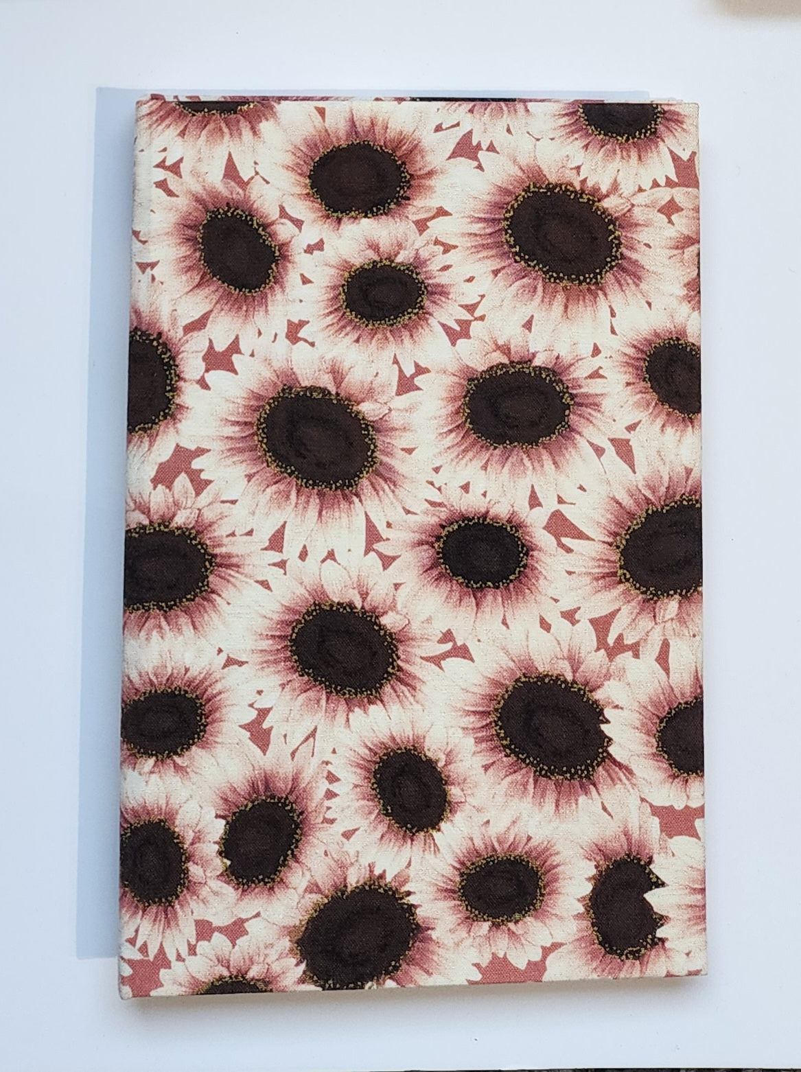 5.5x8.5 Hardcover Journal Rose Gold Sunflowers