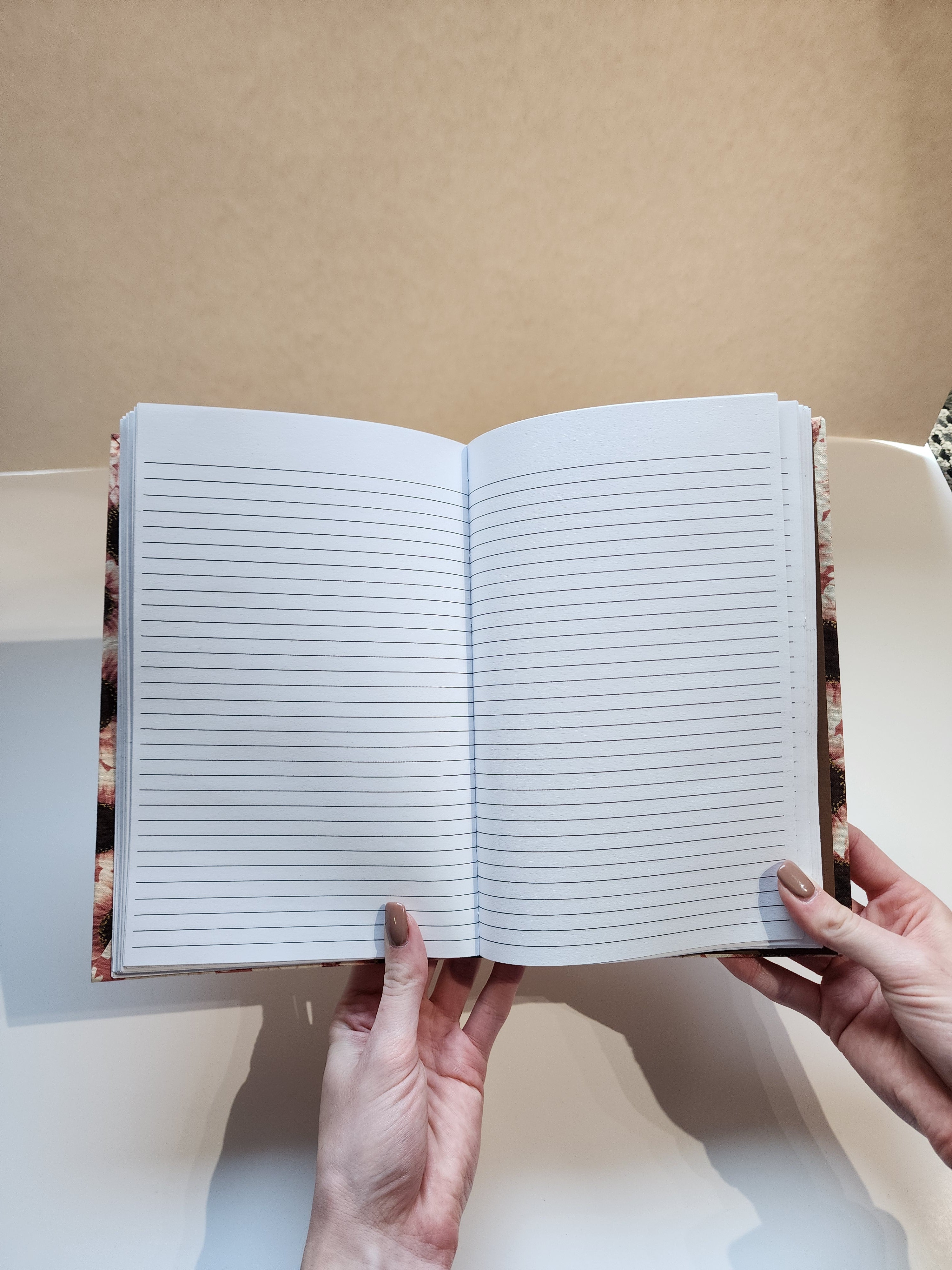 5.5x8.5 Hardcover Journal Rose Gold Sunflowers