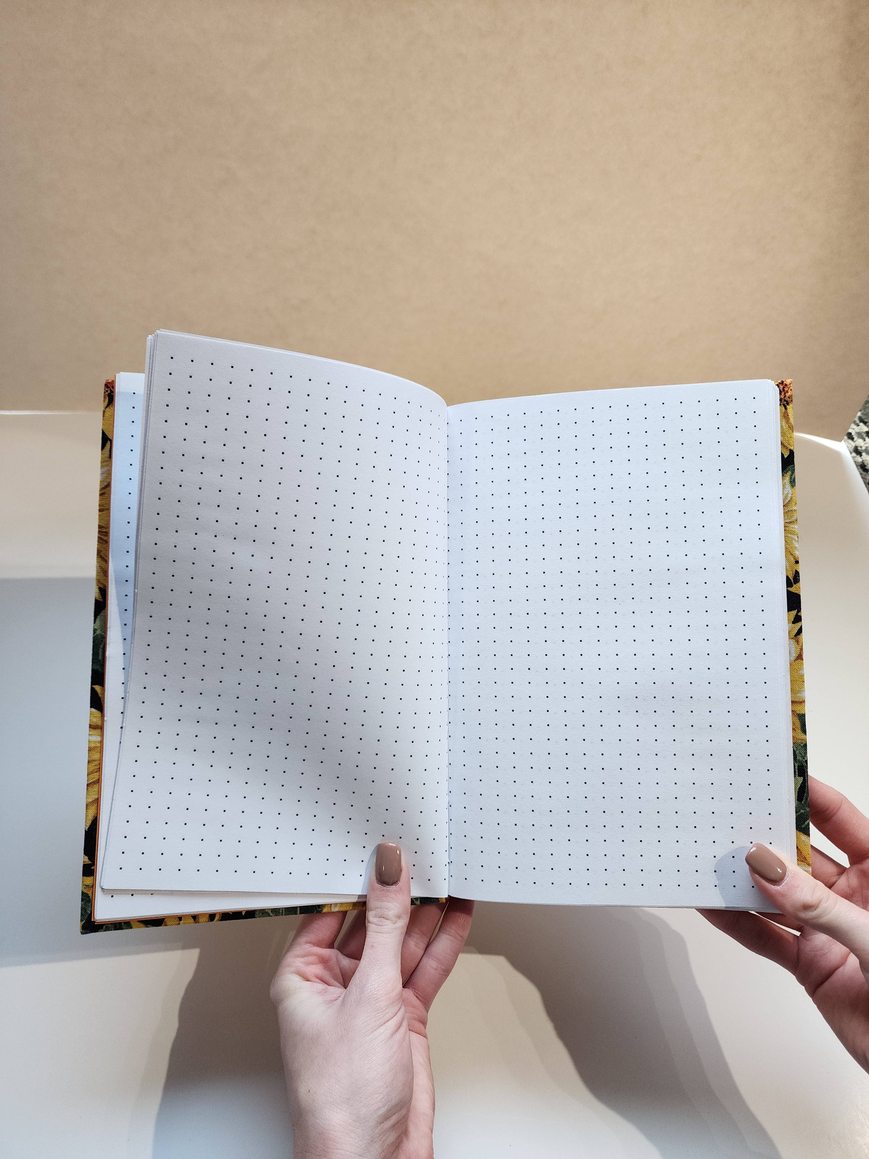 5.5x8.5 Hardcover Journal Yellow Sunflower