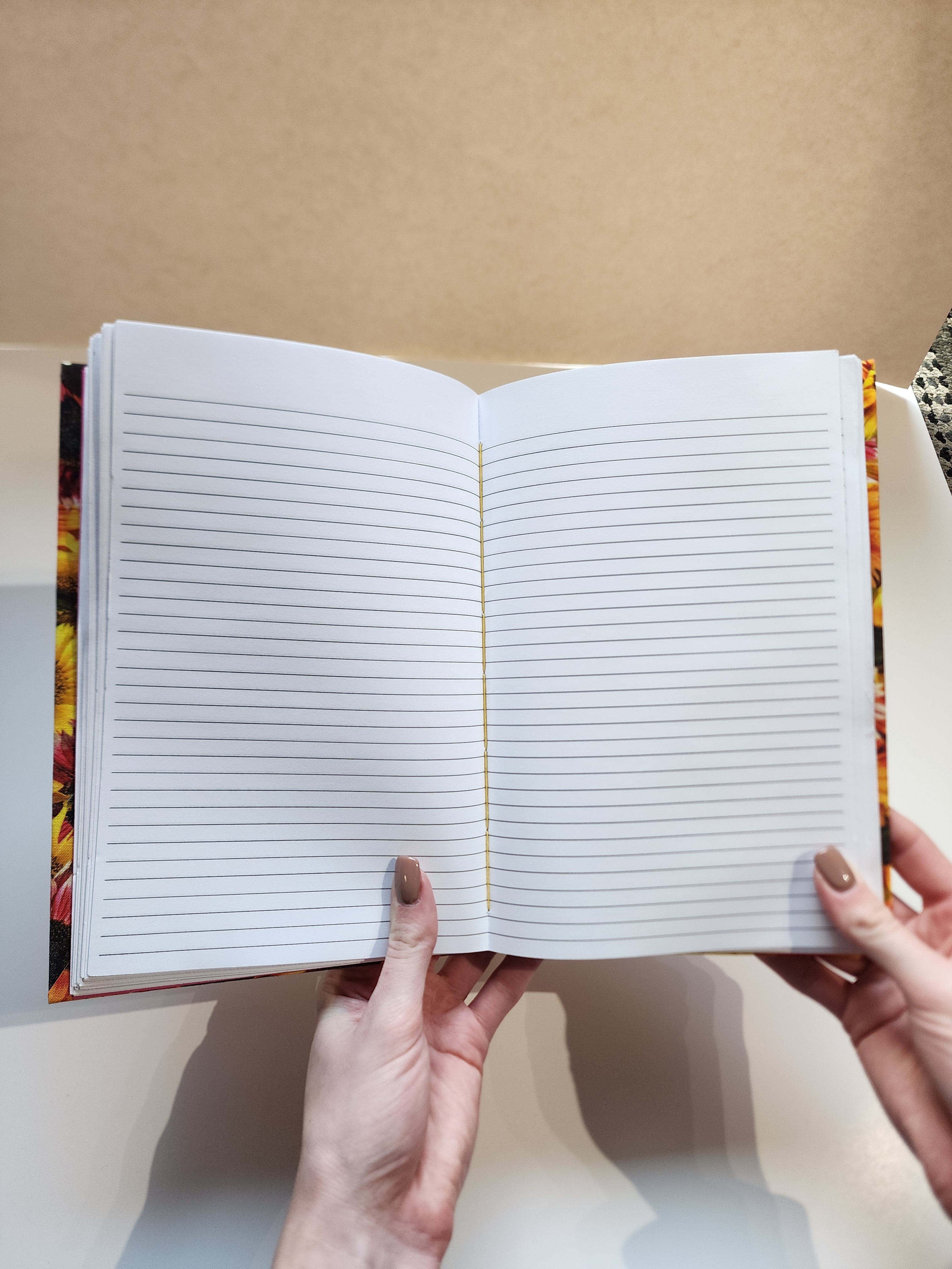 5.5x8.5 Hardcover Journal Pink Sunflower