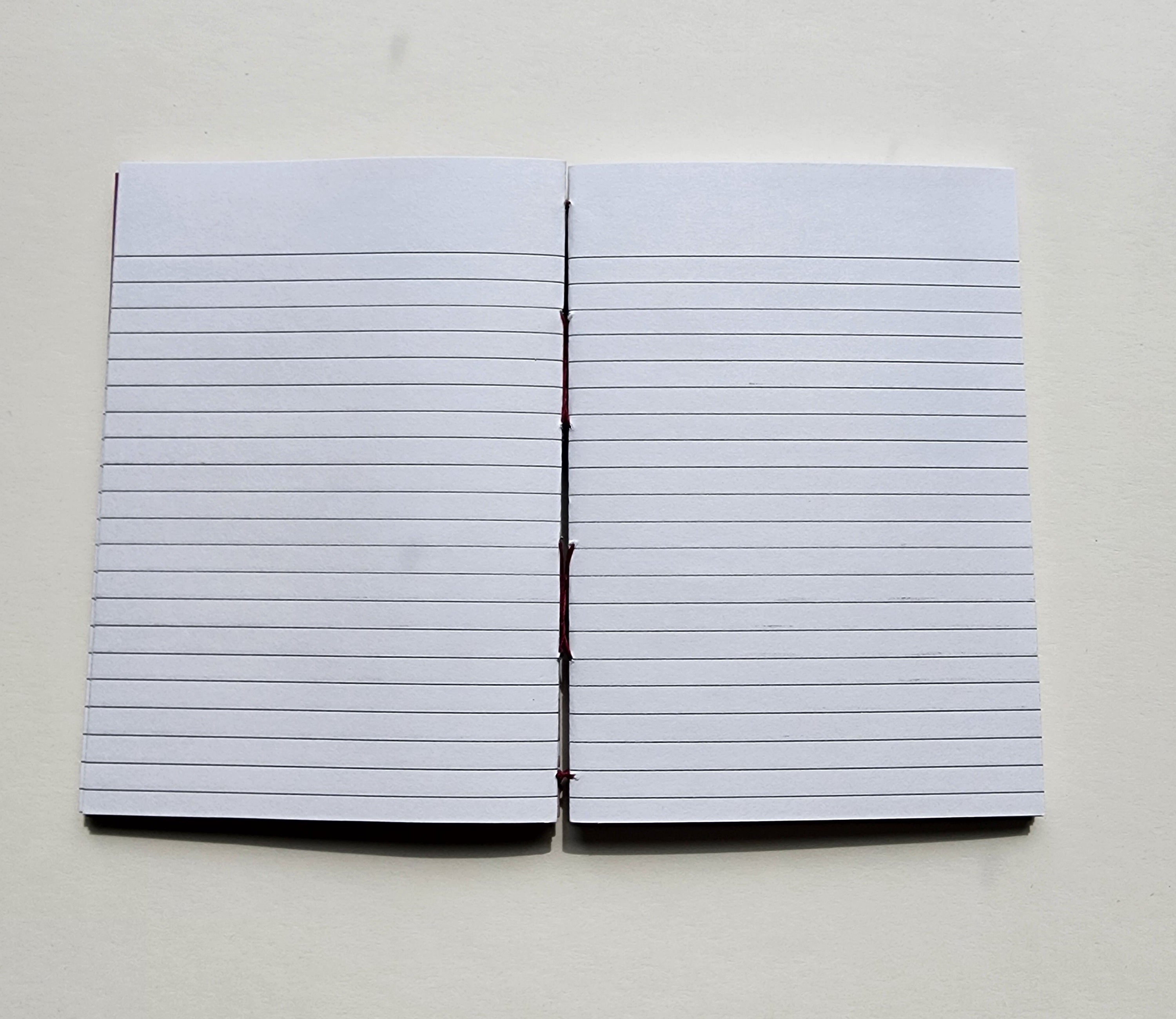 A6 French Link Journal Maroon Moon