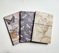 A Set of 4.5x7 Hardcover notebooks Vintage Themed