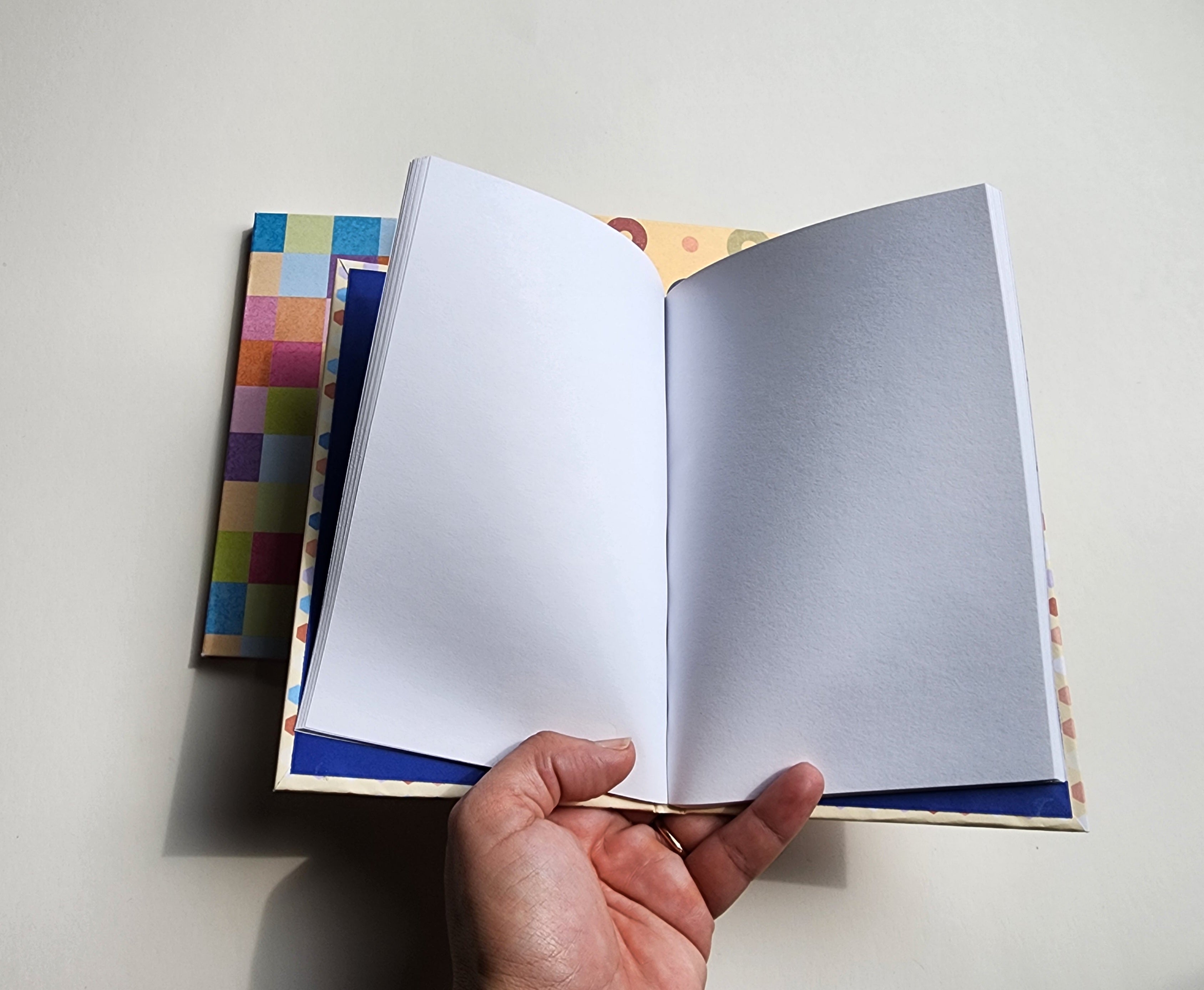 A Set of 4.5x7 Hardcover Notebooks Mixed Geo