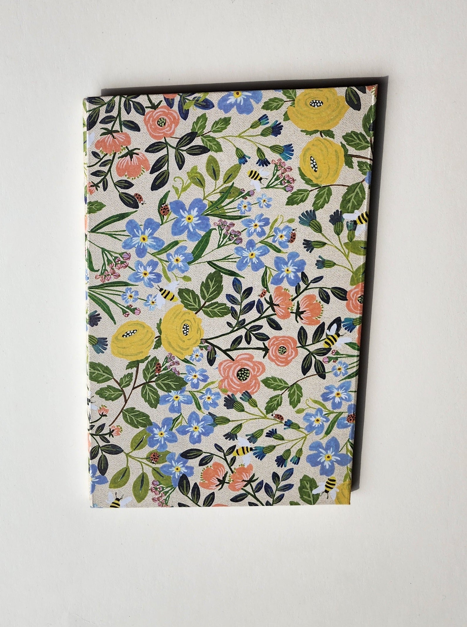 A Set of 4.5x7 Hardcover notebooks Colorful Bee Themed