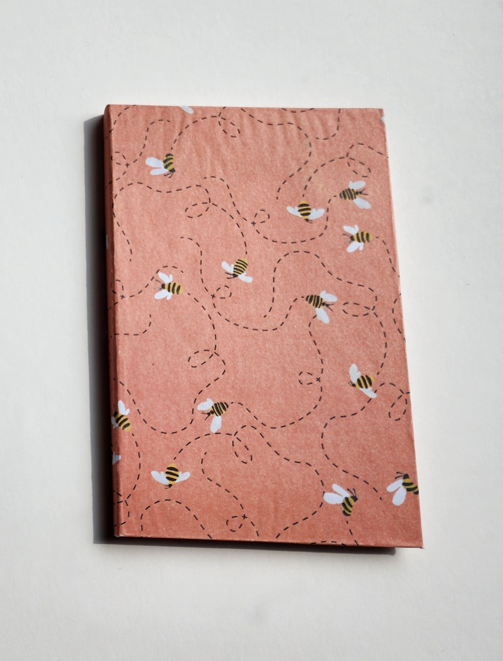 A Set of 4.5x7 Hardcover notebooks Colorful Bee Themed