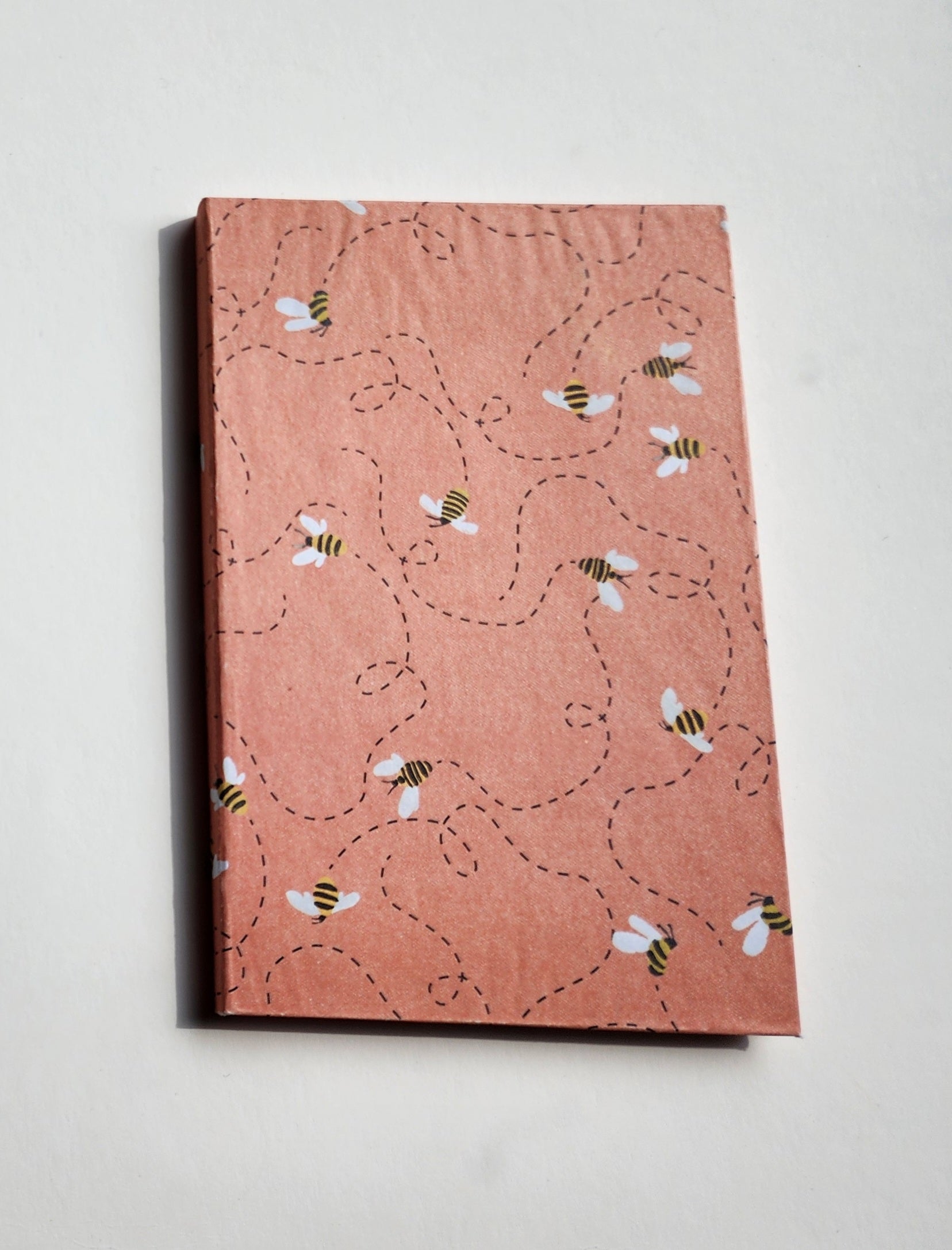 A Set of 4.5x7 Hardcover notebooks Colorful Bee Themed