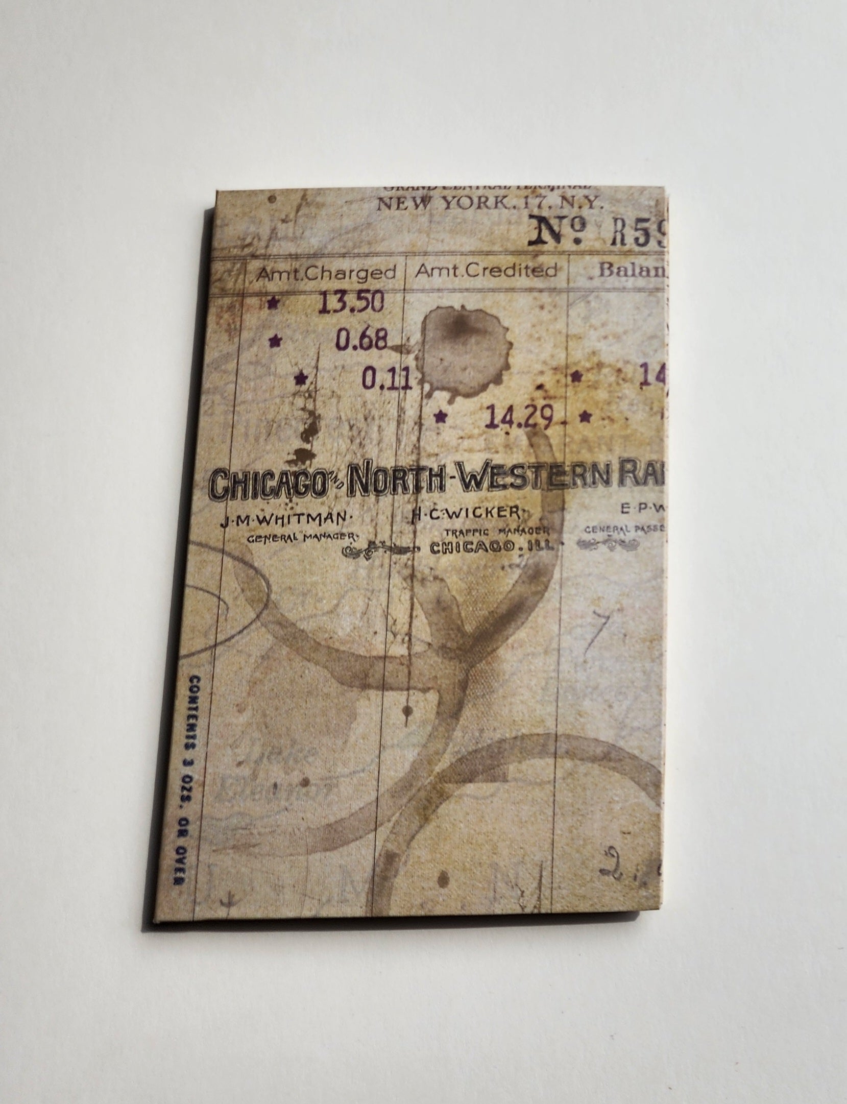 A Set of 4.5x7 Hardcover notebooks Vintage Themed