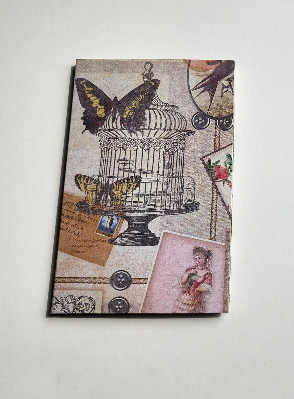 A Set of 4.5x7 Hardcover notebooks Vintage Themed
