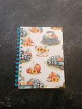 Hardcover Spiral Notebook Teal Truck