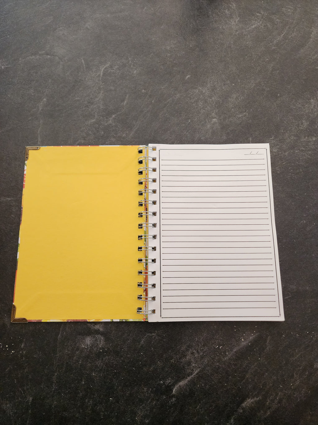 Hardcover Spiral Notebook Pumpkin and Sunflowers