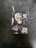 A6 Hardcover Journal Purple Skulls