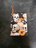 A6 Hardcover Journal Orange Skulls