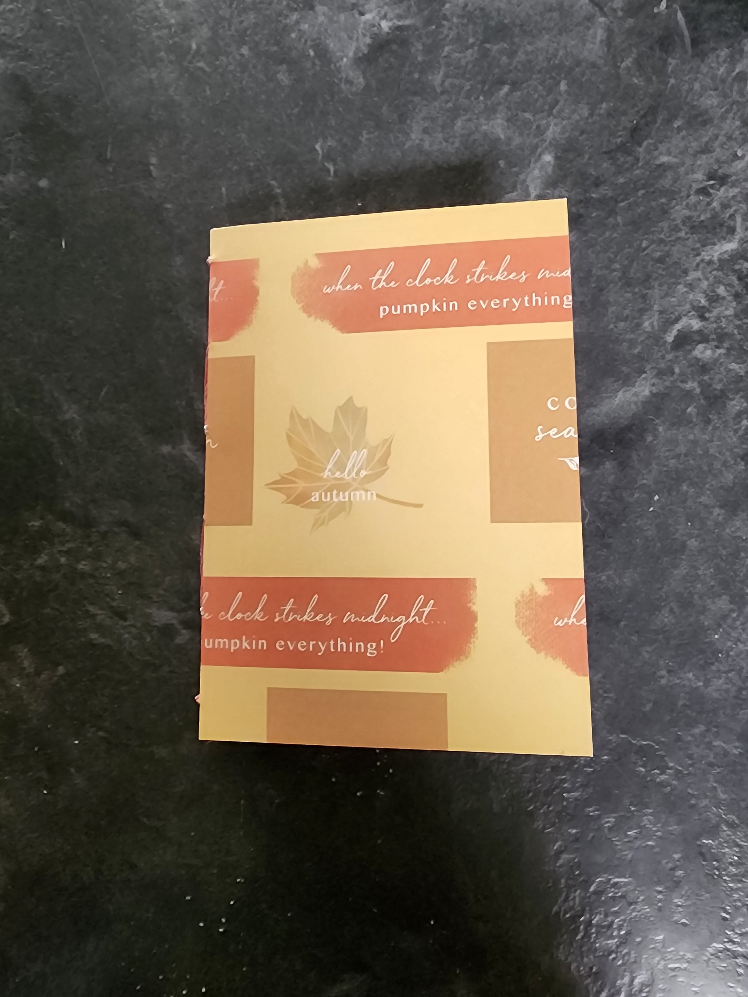 A6 French Link Journal Hello Autumn