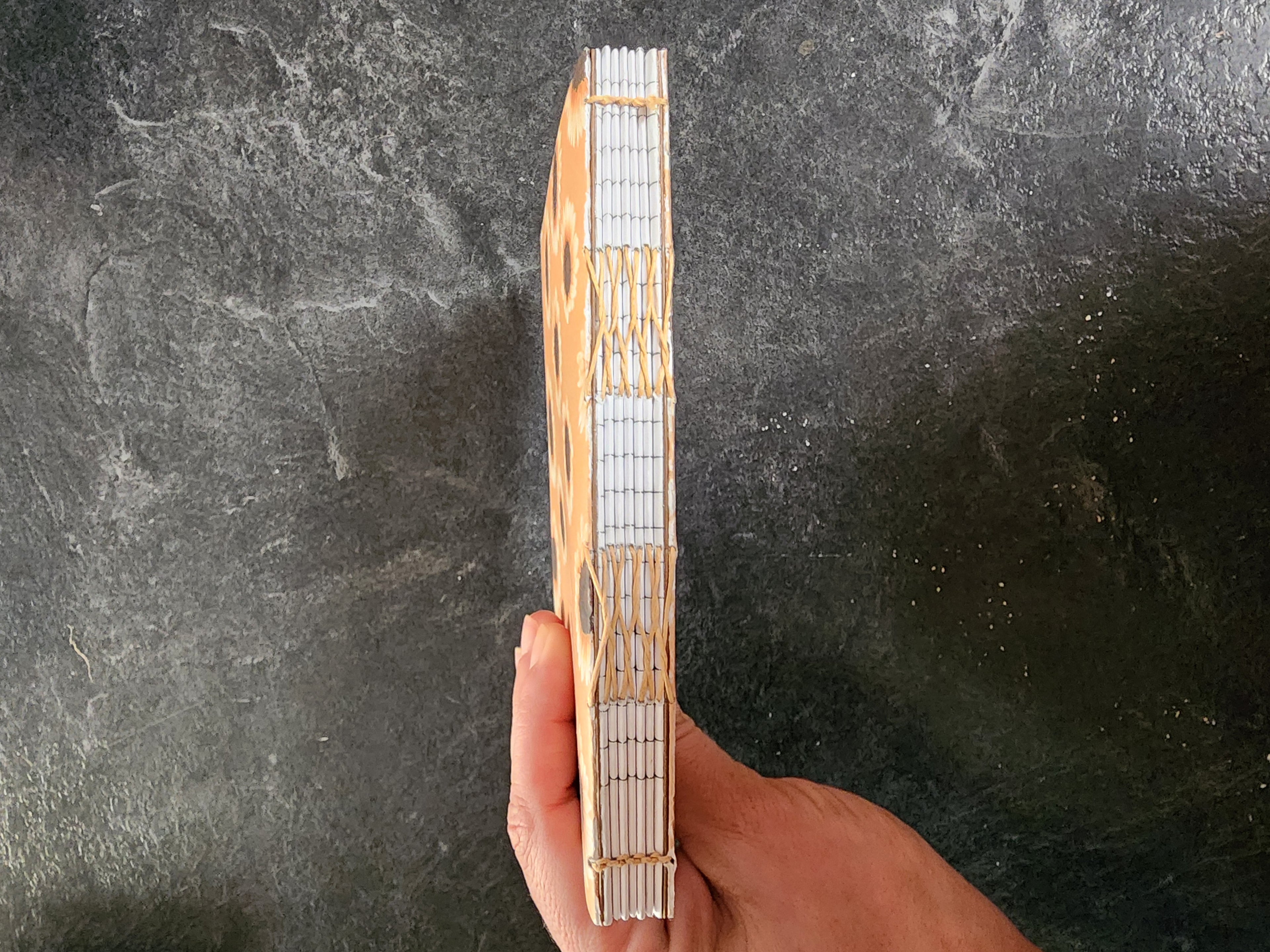 A6 French Link Journal Brown sunflowers