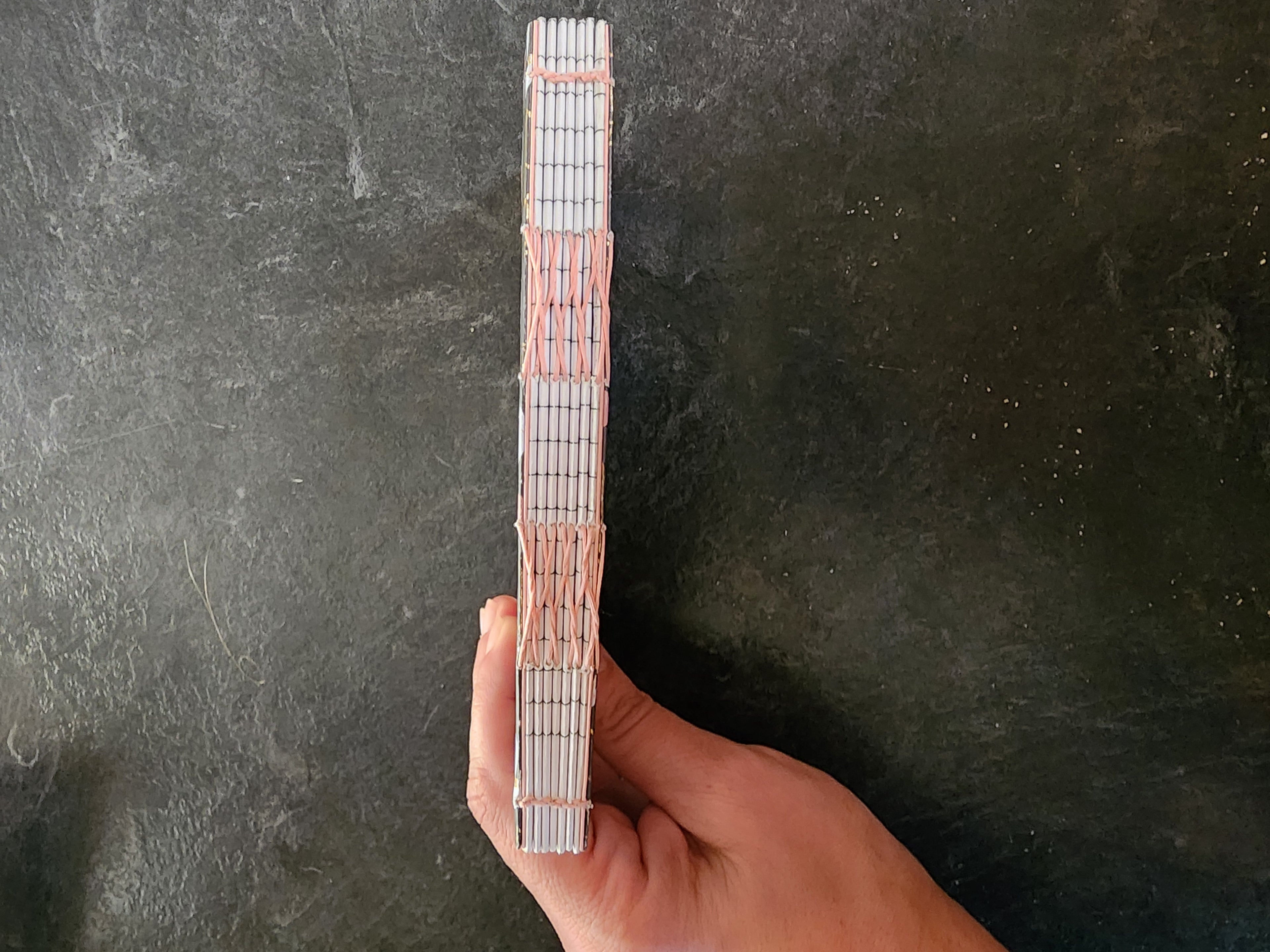 A6 French Link Journal Pink Crystals