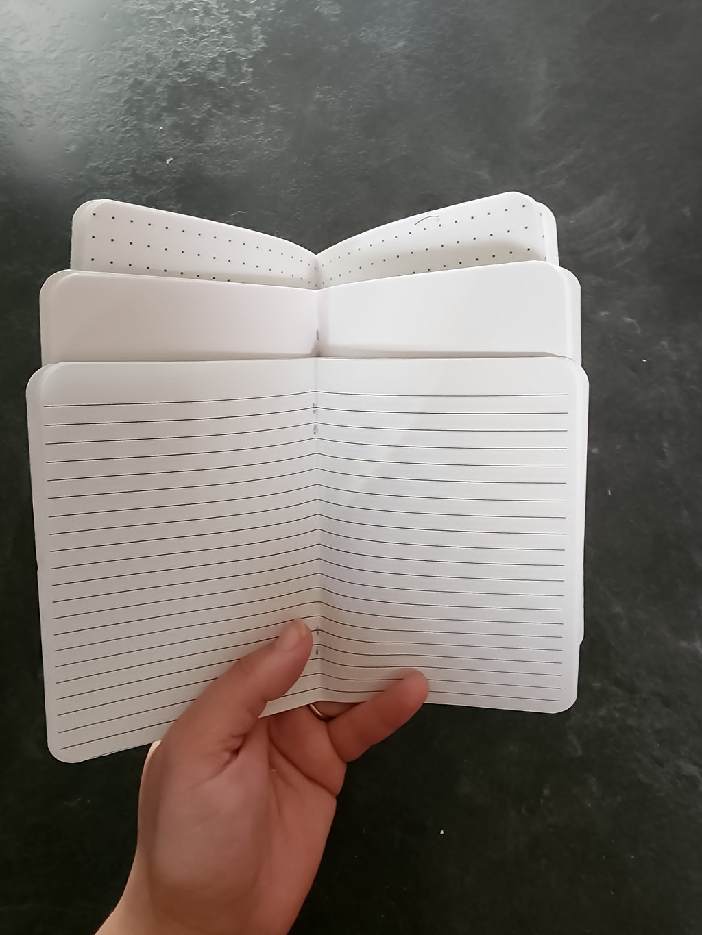 Set of Three 4x5 Notebooks Crystals and Moths