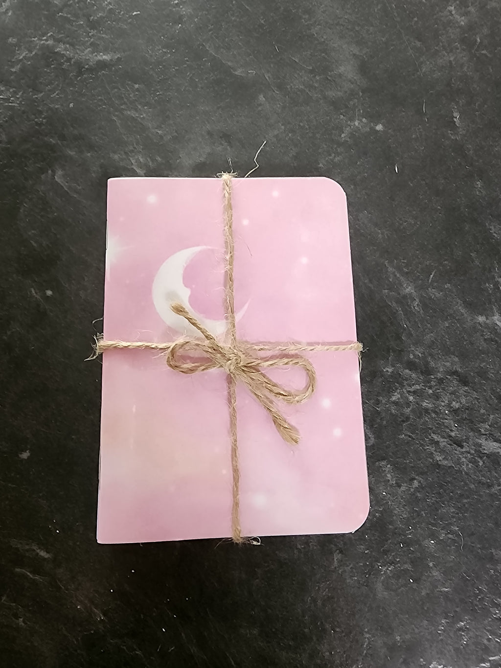 Set of 3 4x5 Softcover Notebooks Pink Moon, Blue and Purple Space