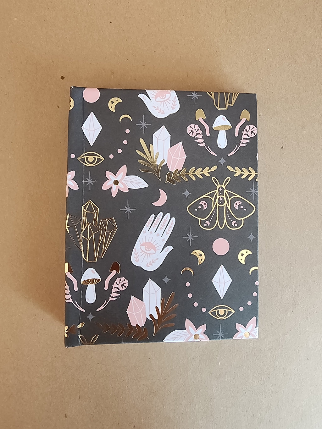A7 Hardcover Journal Black Crystal