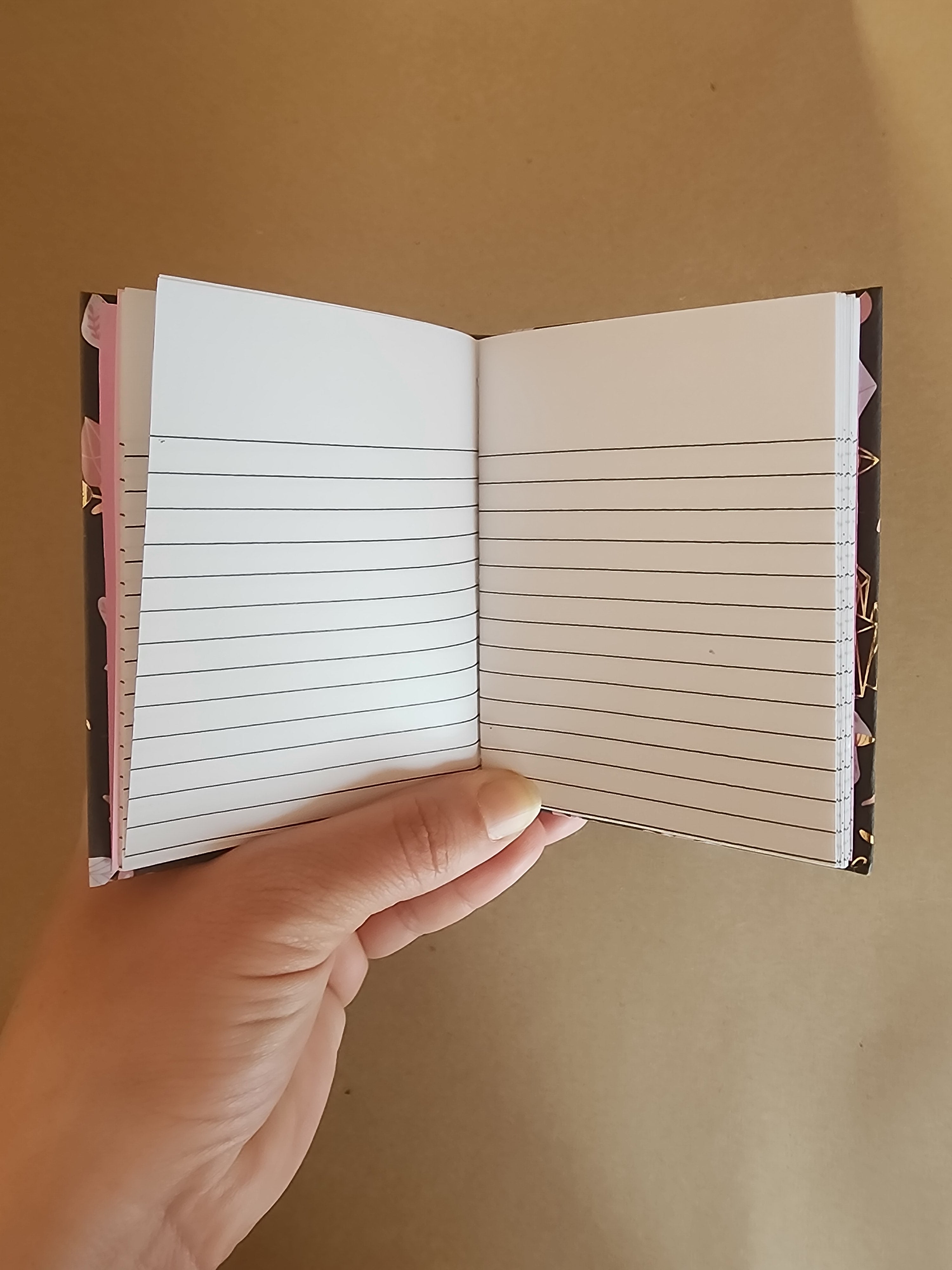 A7 Hardcover Journal Black Crystal
