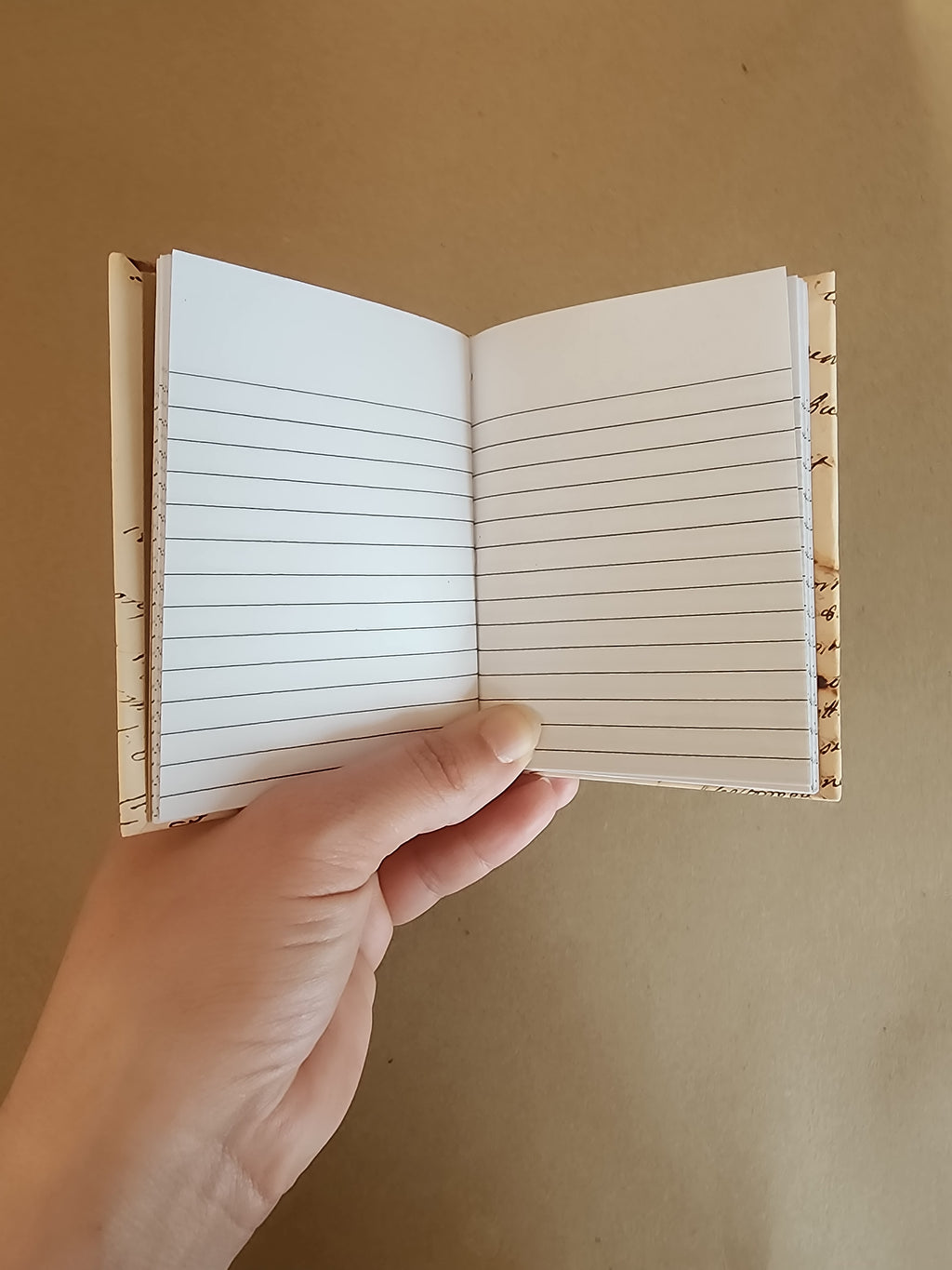 A7 Hardcover Journal Cursive Writing