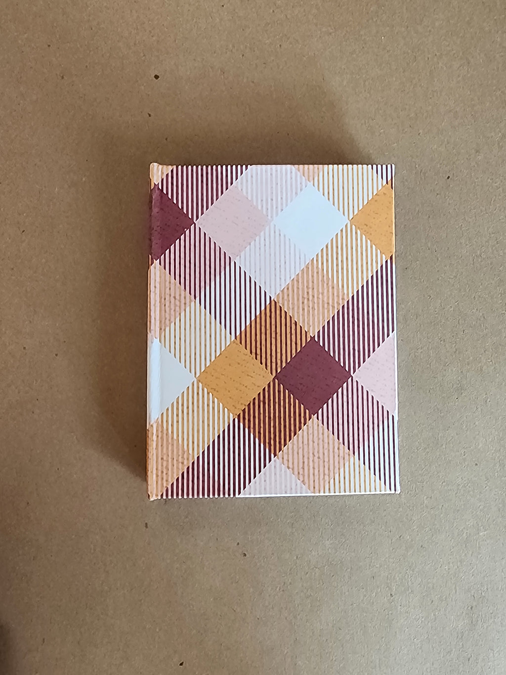 A7 Hardcover Journal Fall Plaid