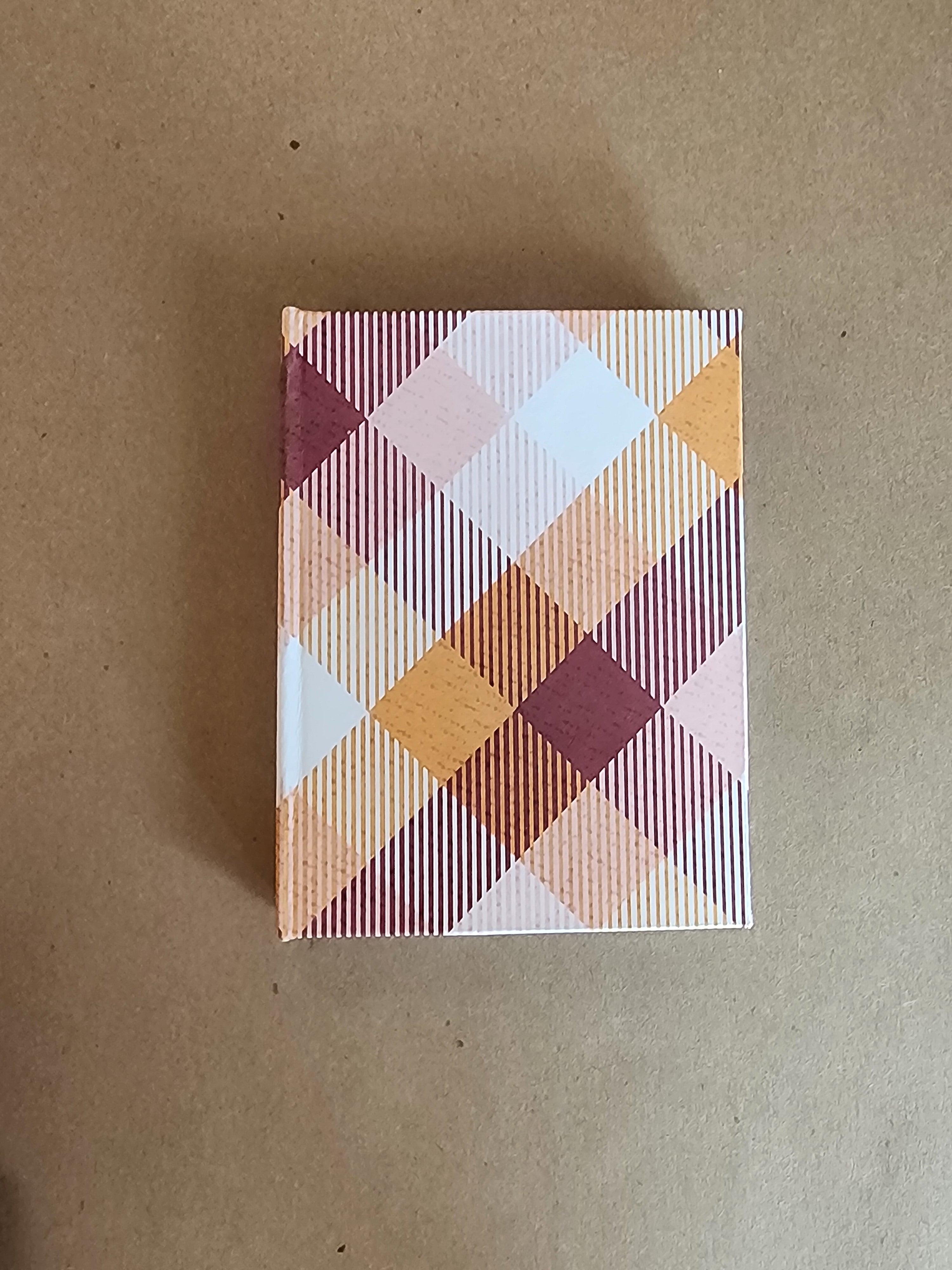 A7 Hardcover Journal Fall Plaid