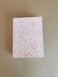 A7 Hardcover Journal Pink Swirls