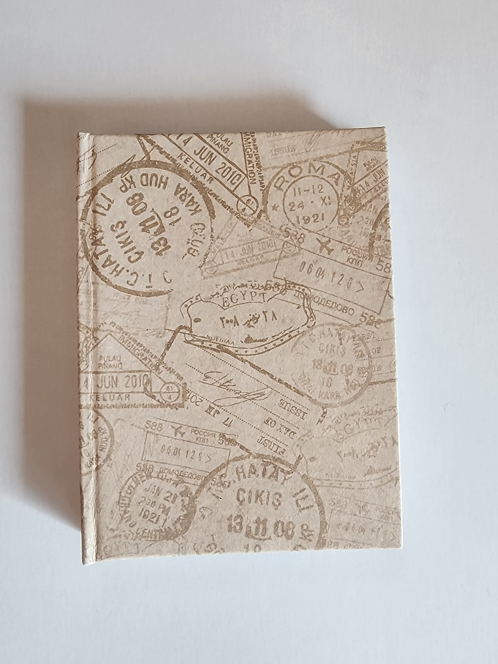 A7 Hardcover Journal Baige Stamps
