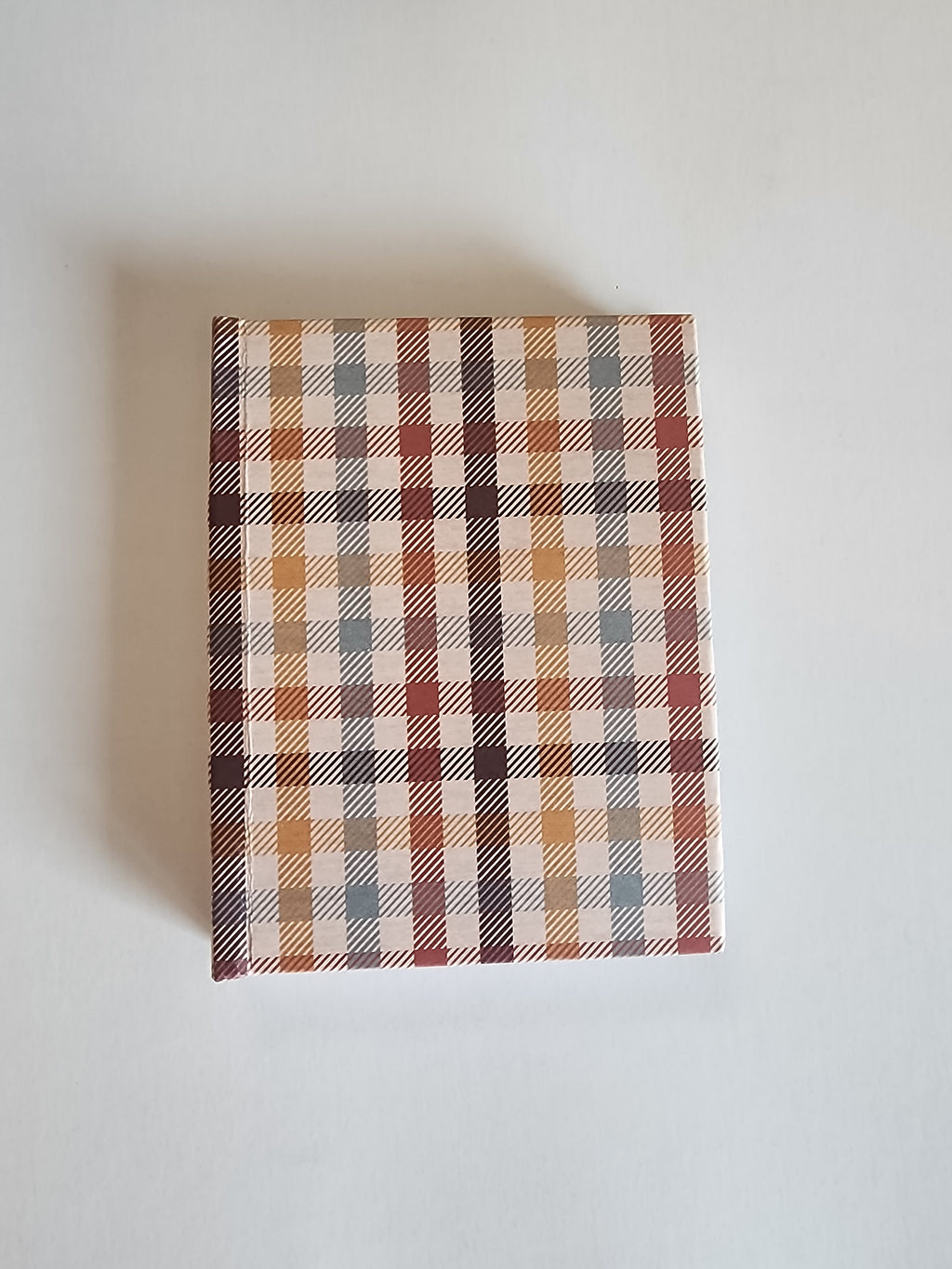 A7 Hardcover journal Fall Plaid