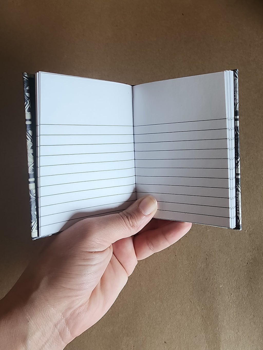 A7 Hardcover Journal Black and White Cards