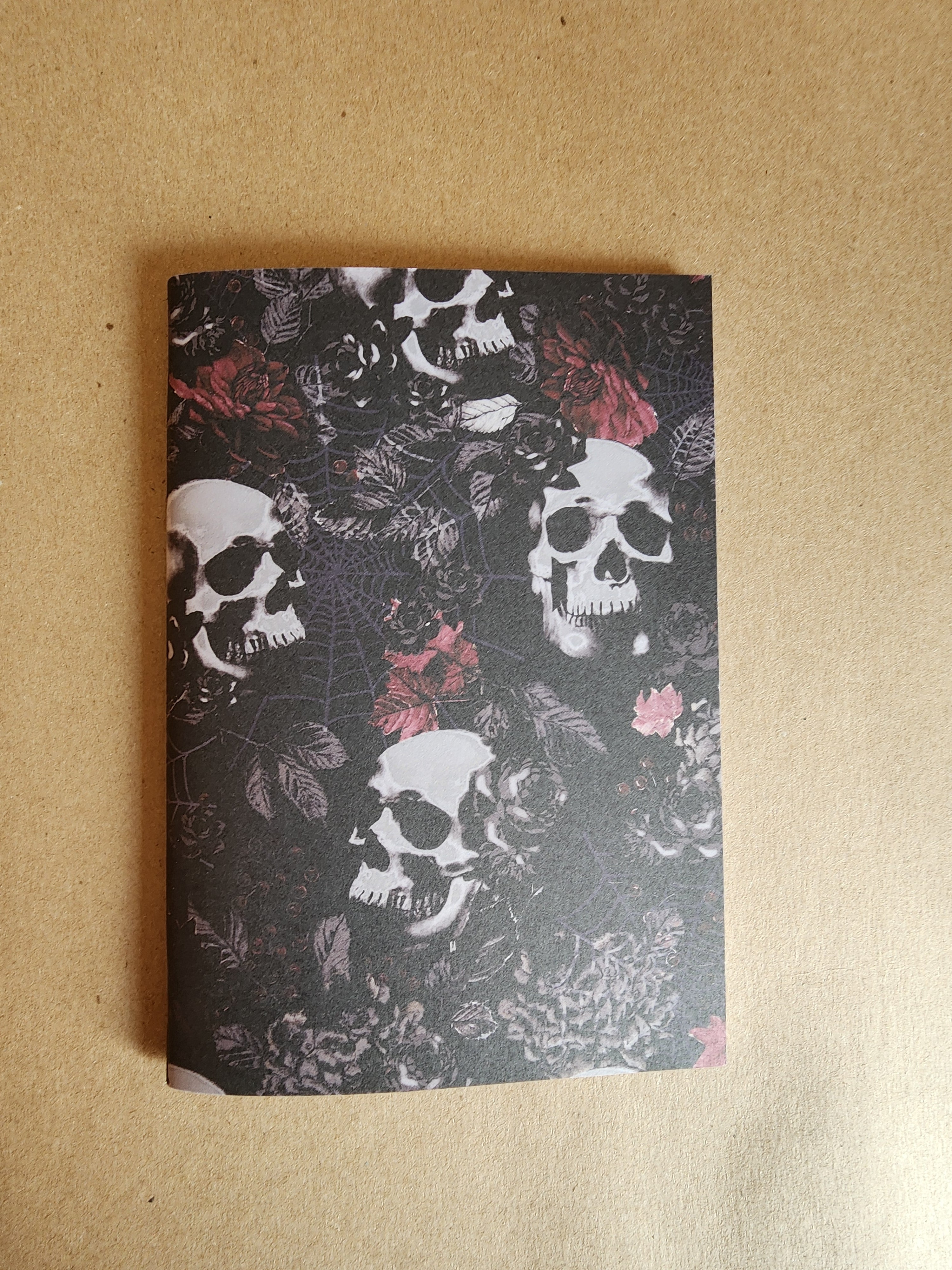 5x7 Softcover Journal Skulls with Roses