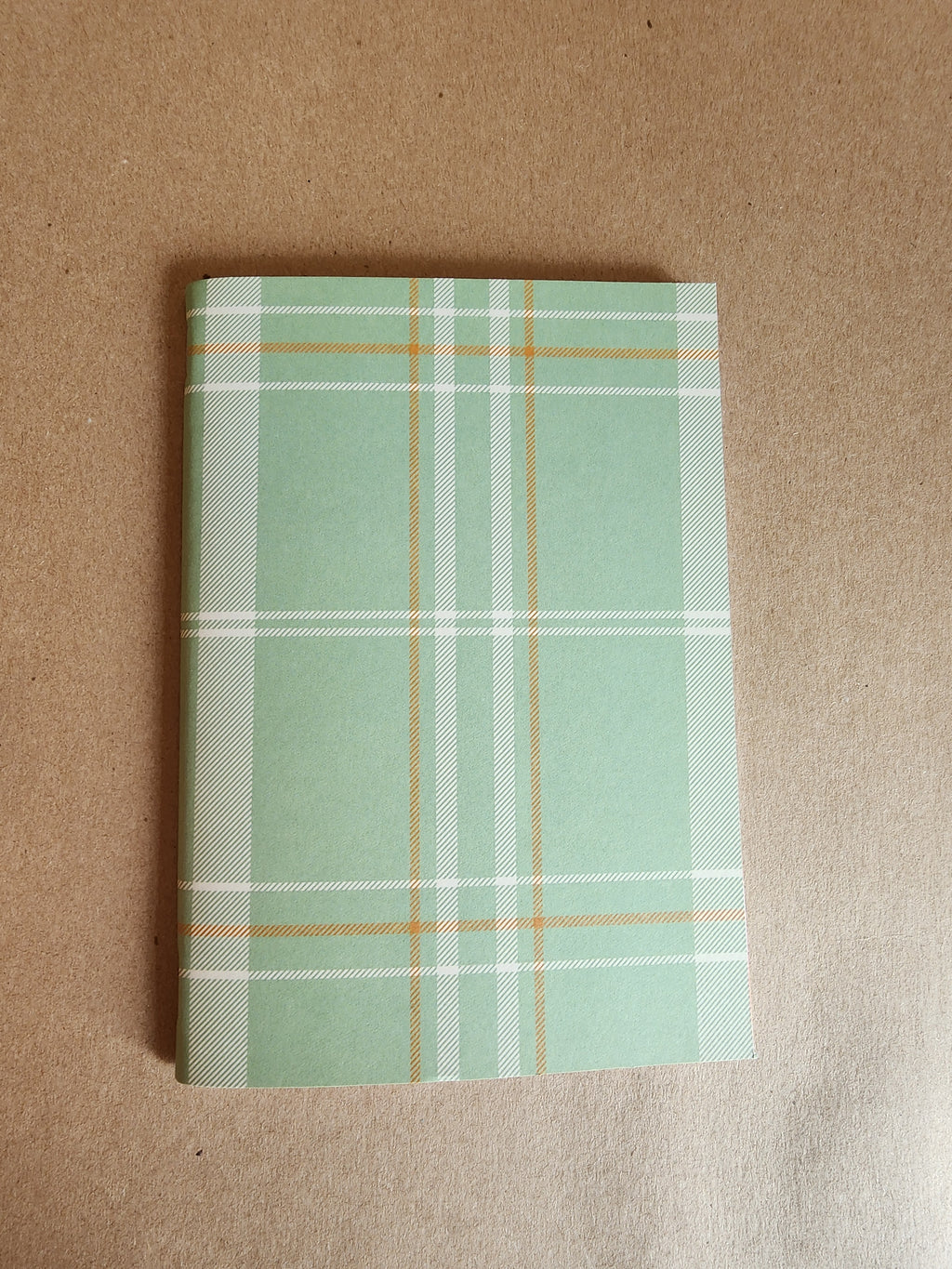 5x7 Softcover Journal Green Plaid