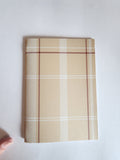 5x7 Softcover Journal Baige Plaid