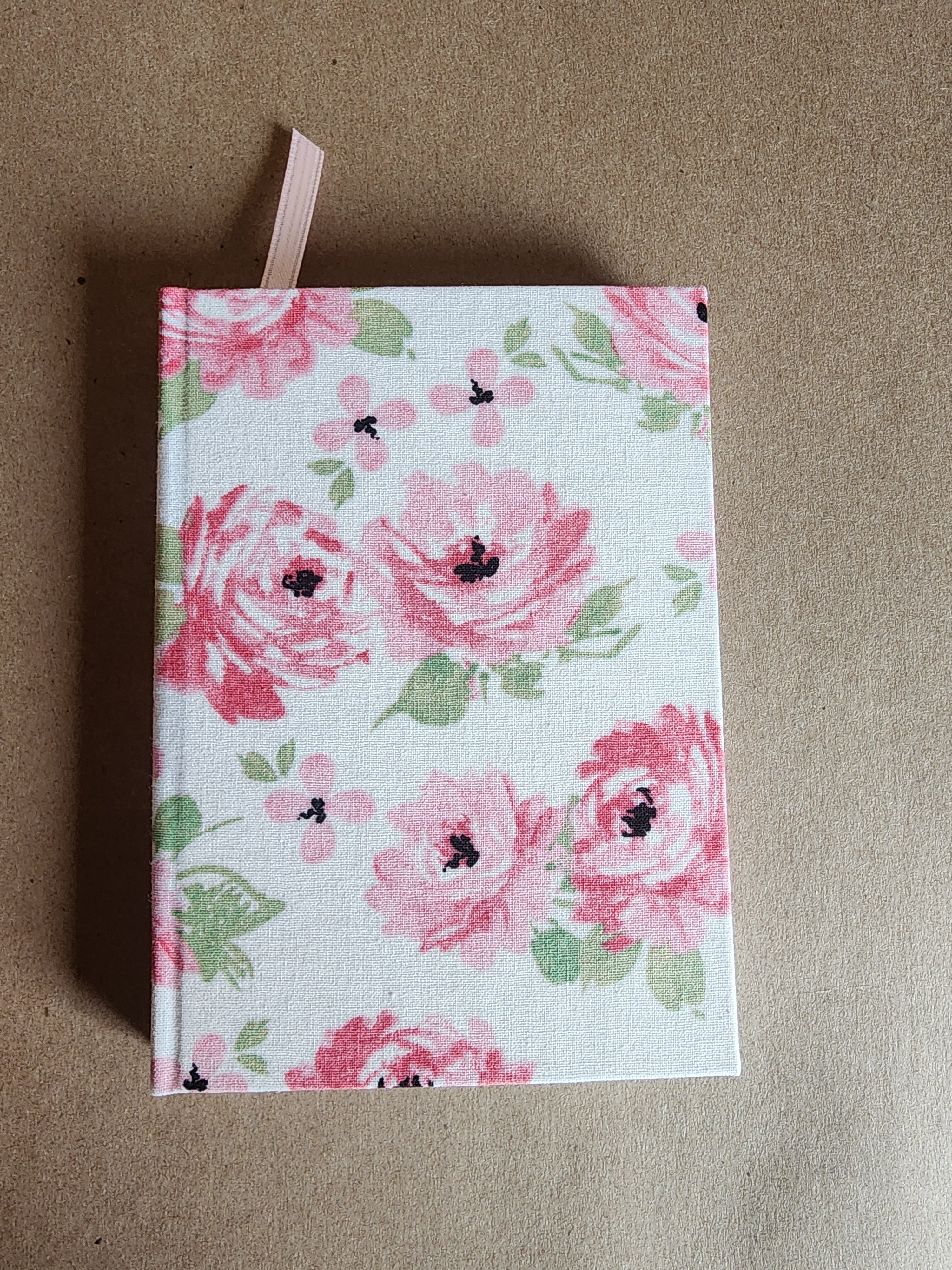 A6 Hardcover Journal Pink Roses