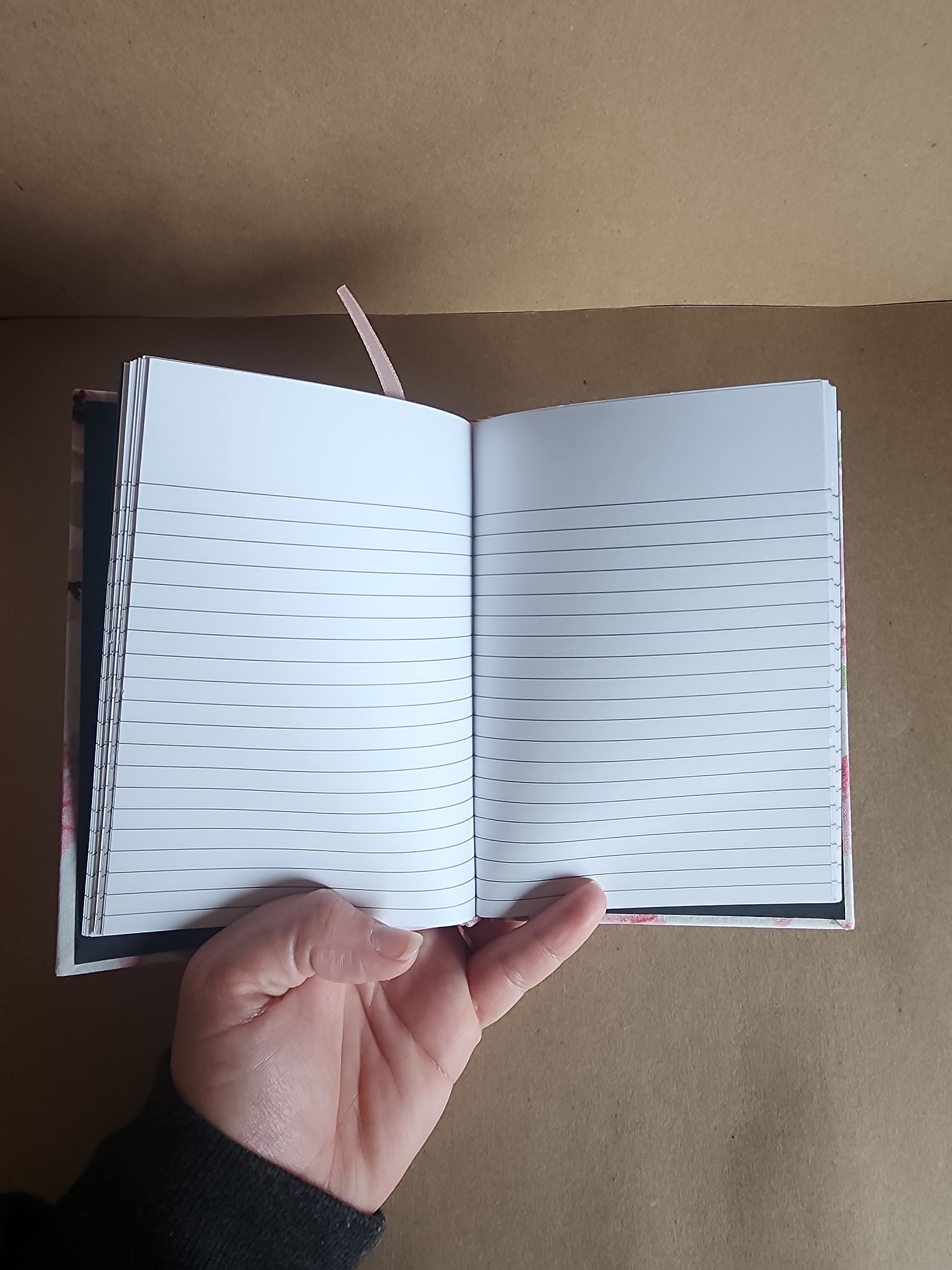 A6 Hardcover Journal Pink Roses