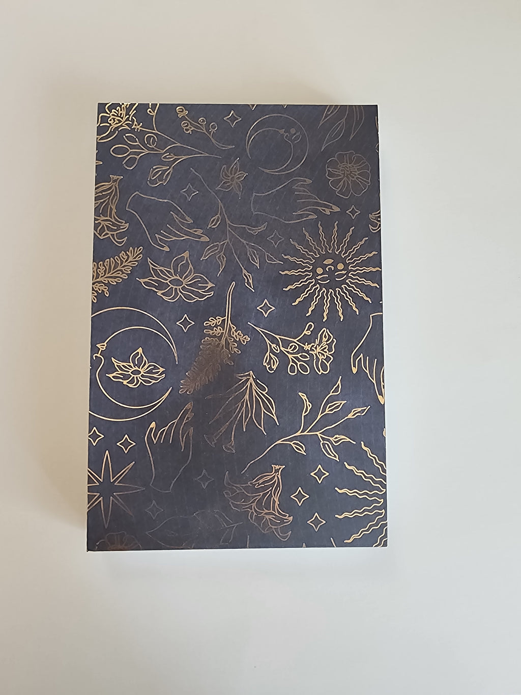 8.5x5 Exposed Binding Journal Gold Celestial