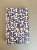 8.5x5 Exposed Binding Journal Colorful Mushrooms