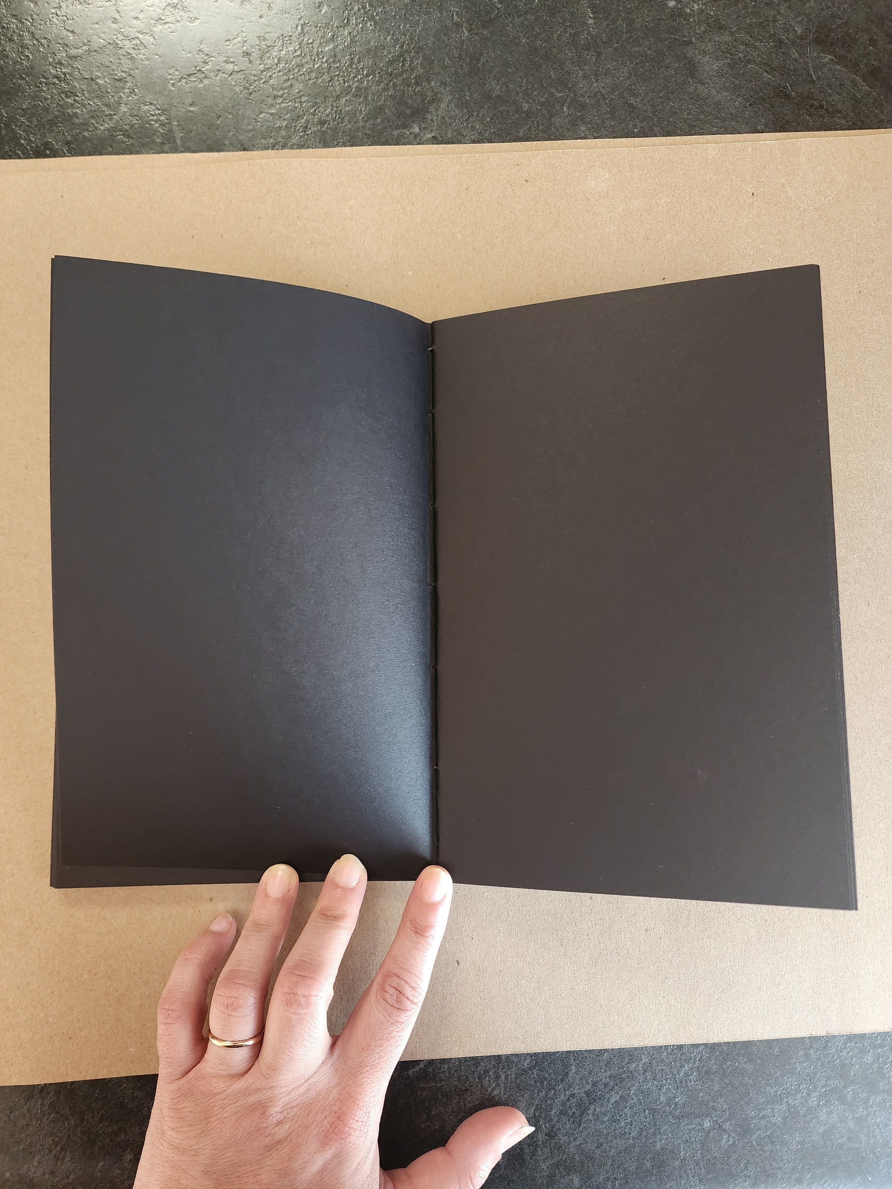 8.5x5 Exposed Binding Journal Colorful Mushrooms