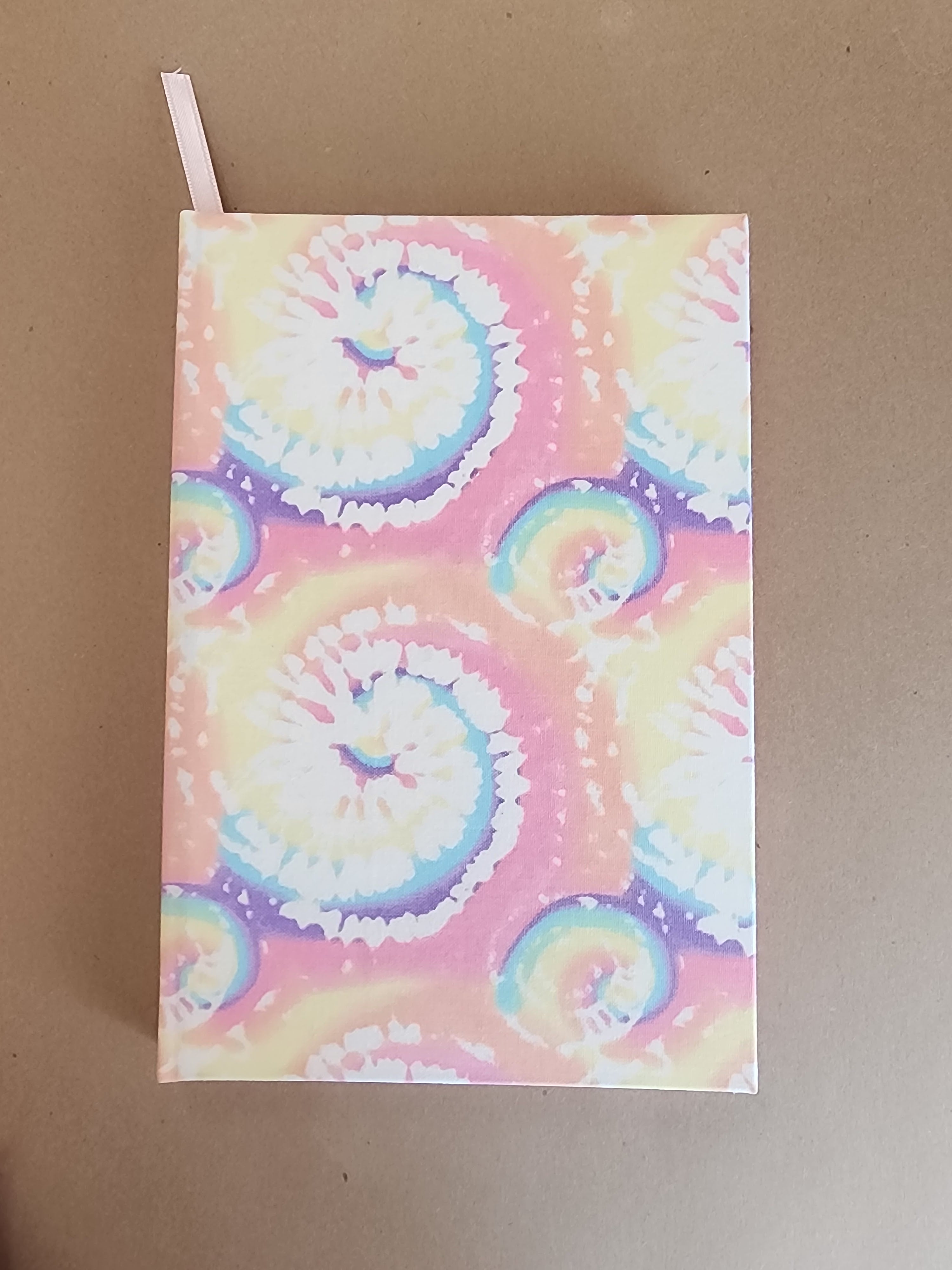 5.5x8.5 Hardcover Journal Tie dye