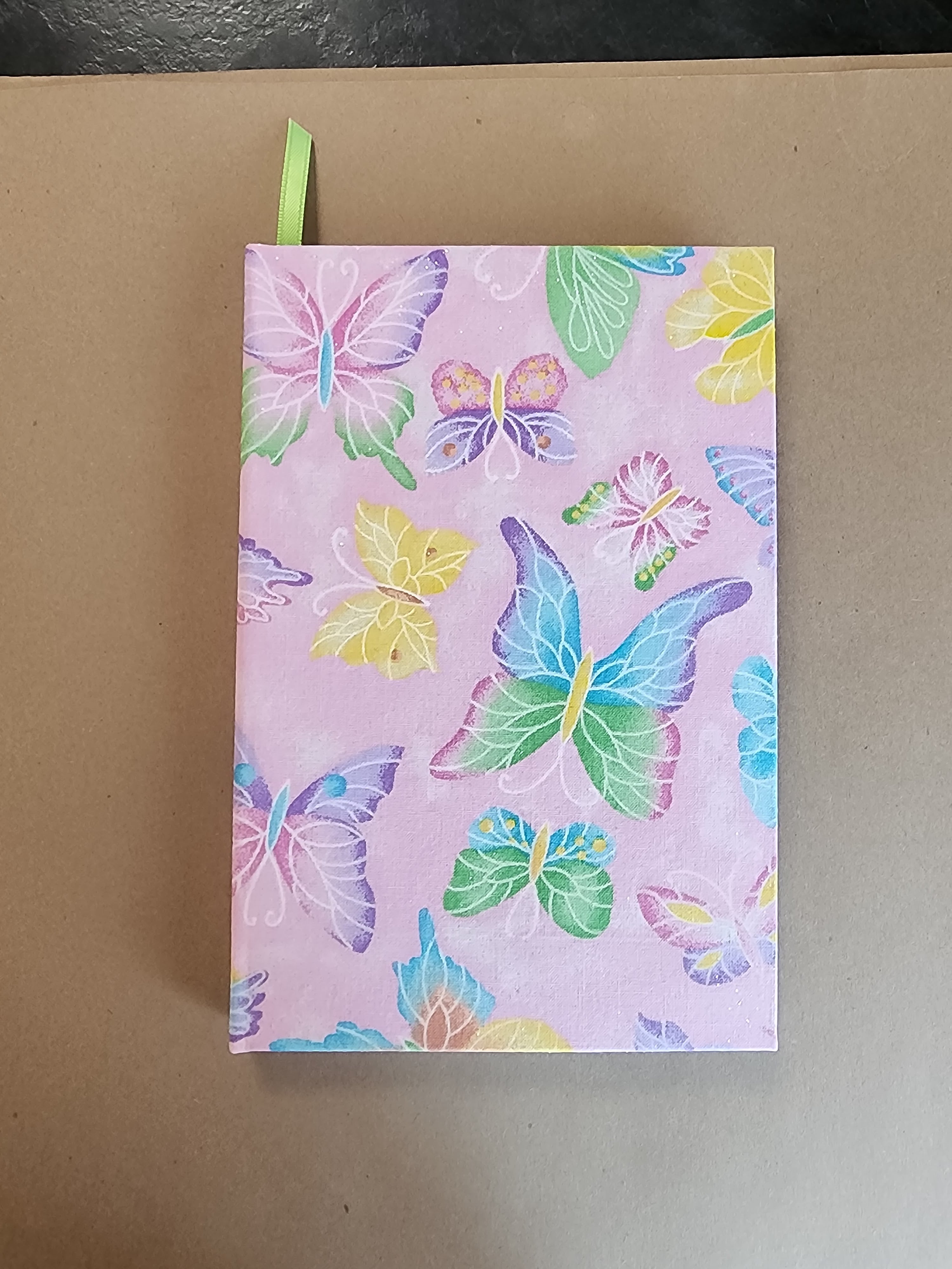 5.5x8.5 Hardcover Journal Pink Butterfly