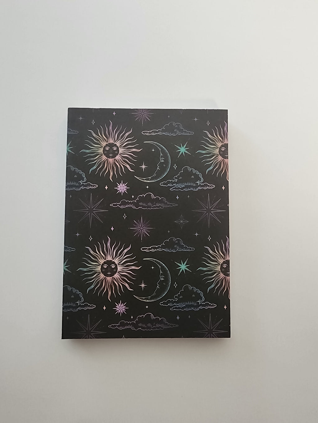 A6 Exposed Binding Journal Colorful Sun and Moon
