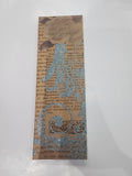 Hardcover Skinny notepad Blue Glitter Swirl