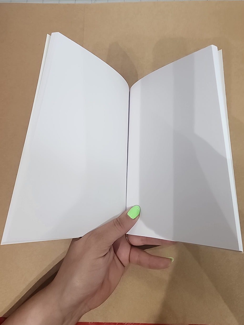5x7 Perfect Bound Softcover Notebook Light Blue Floral