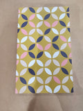 8x5 Softcover Perfect Bound Notebook Yellow Geo