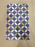 8x5 Softcover Perfect Bound Notebook Blue Geo