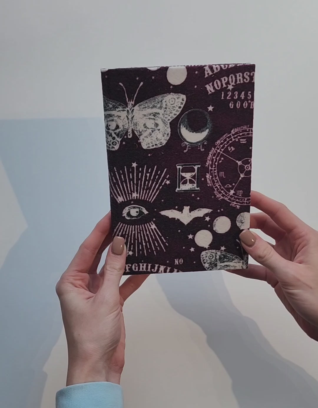 Fold-able Journal Maroon Witchy
